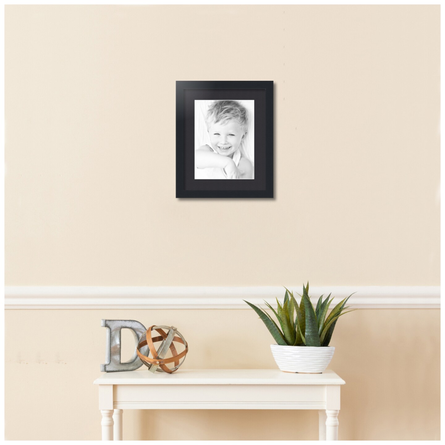 ArtToFrames 13x16&#x22; Matted Picture Frame with 9x12&#x22; Single Mat Photo Opening Framed in 1.25&#x22; Black and 2&#x22; Mat (FWM-3926-13x16)