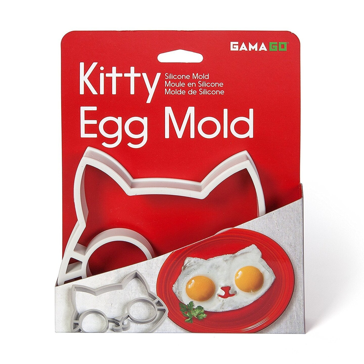 Kitty Silicone Breakfast Egg Mold - Cute Cat Shaped Egg Ring, Also gre –  Handy Housewares