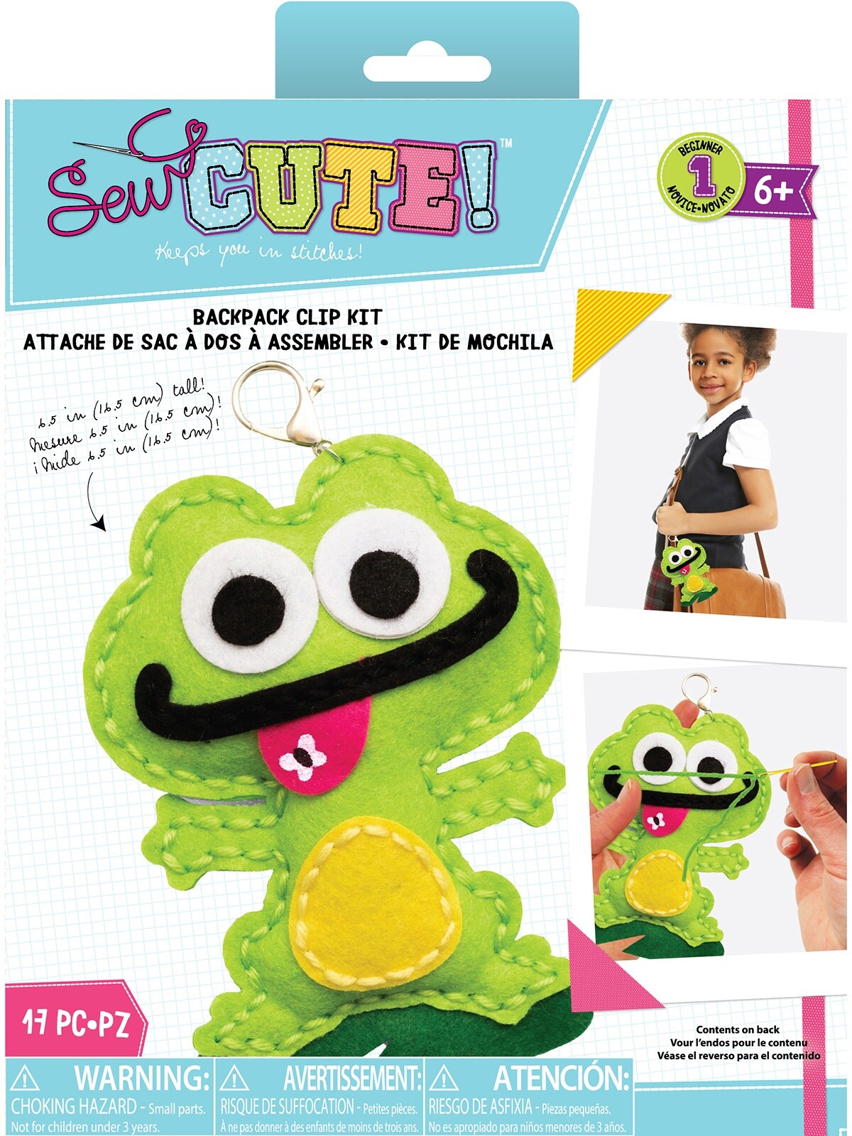 Colorbok Sew Cute! Felt Keychain-Frog