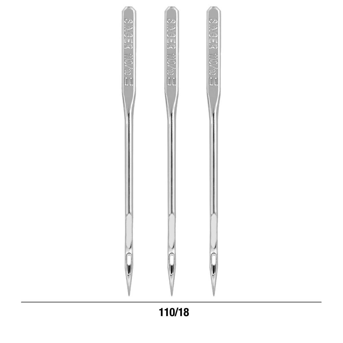 SINGER Universal Regular Point Machine Needles-Size 18/110 3/Pkg