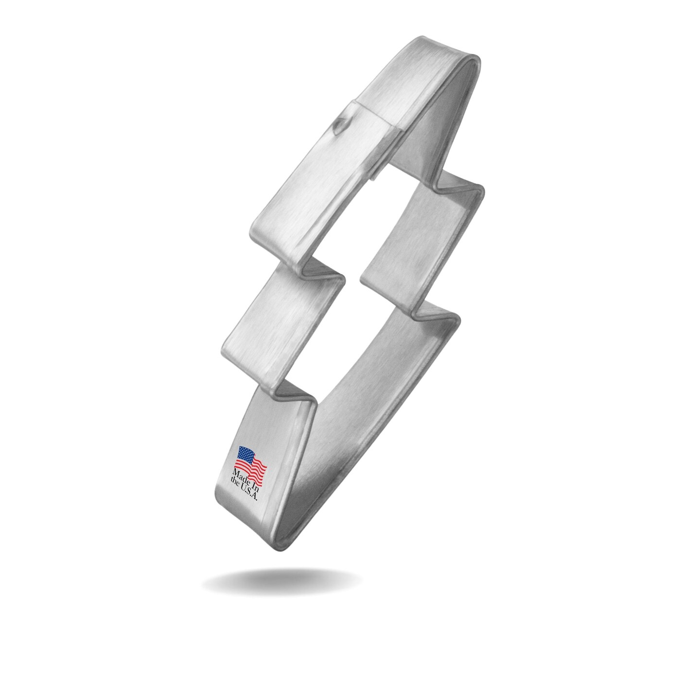 Mini Lightning Bolt Cookie Cutter 2", CookieCutter.com, Tin Plated Steel, Handmade in the USA