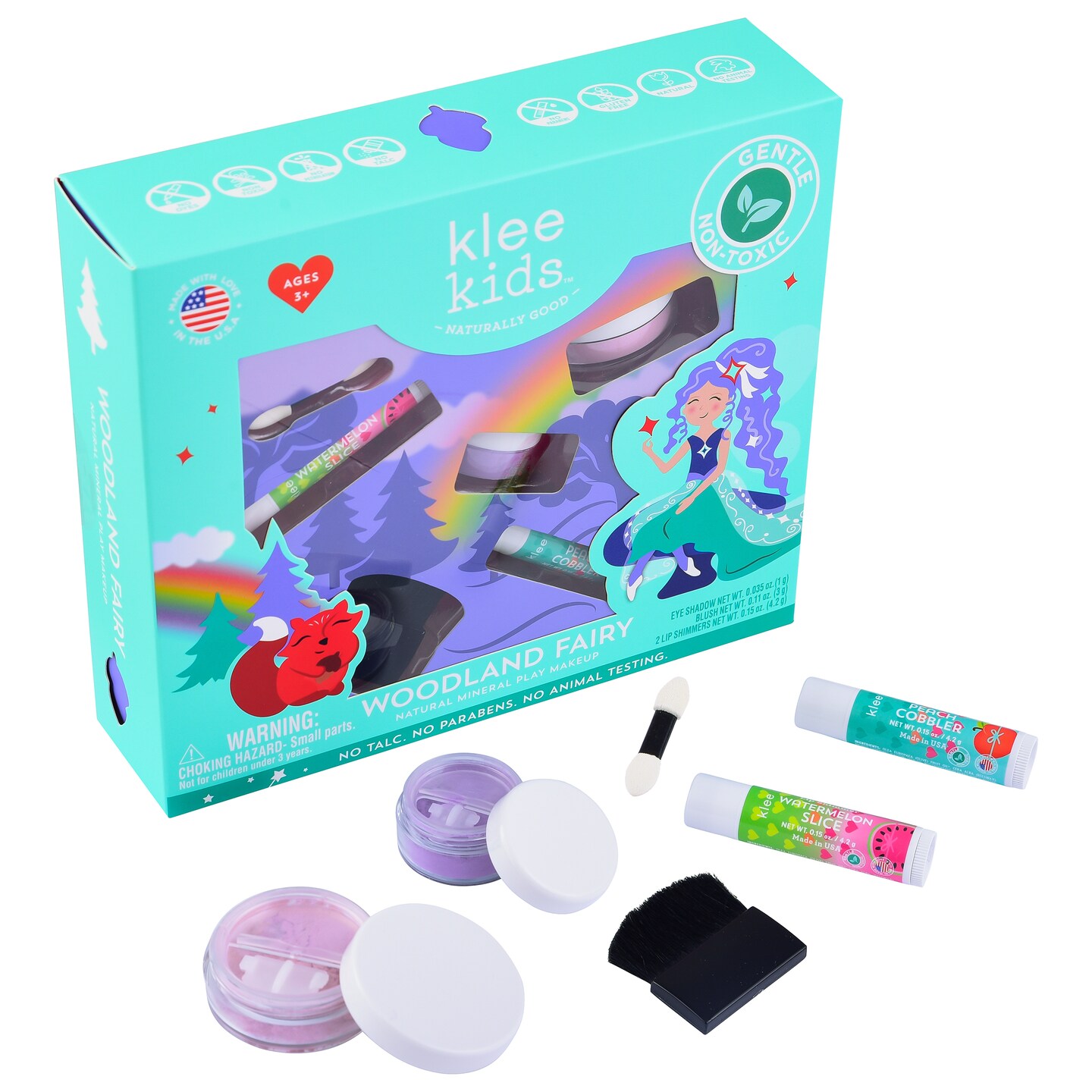 Klee Naturals Woodland Fairy 4-PC Natural Play Makeup Kit