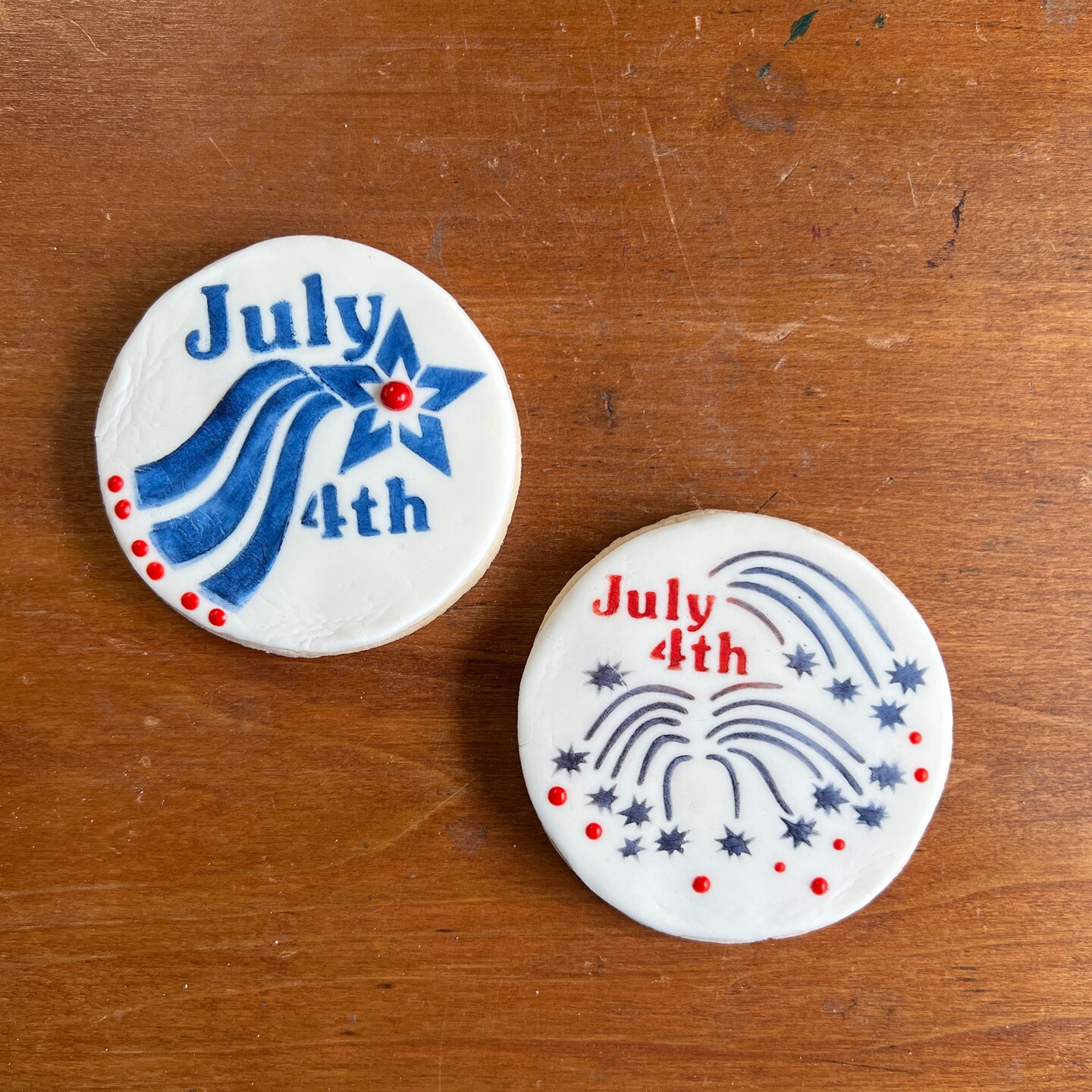 4th of July Cookie Stencil Set | C432 by Designer Stencils | Baking Stencils for Royal Icing, Airbrush, Dusting Powder |