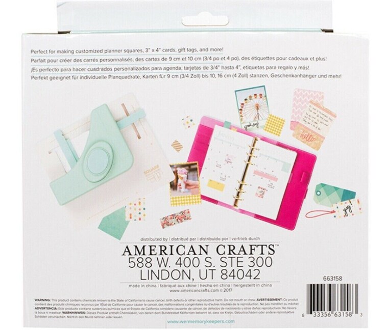 TOOL - We R Memory Keepers - SQUARE PUNCH BOARD 663158 By American Crafts