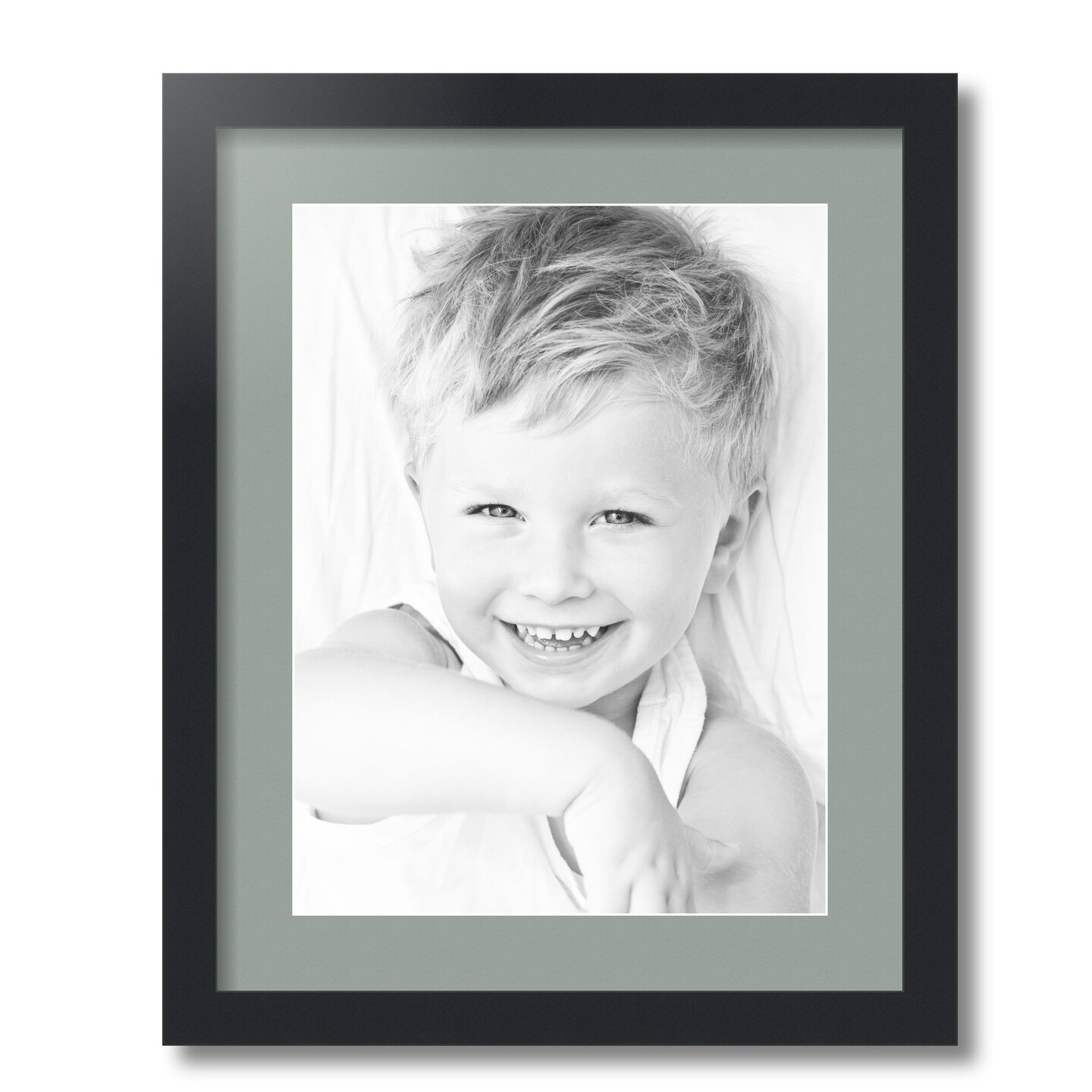 ArtToFrames 16x20" Matted Picture Frame with 12x16" Single Mat Photo Opening Framed in 1.25" Black and 2" Mat (FWM-3926-16x20)
