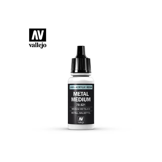 Vallejo Paint VLJ70521 17 ml Metal Medium Acrylic Paint