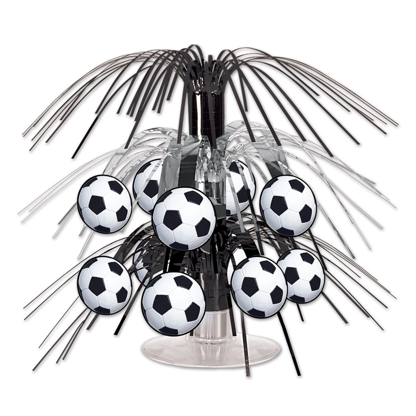 Soccer Ball Mini Cascade Centerpieces - Pack of 12, Perfect for Soccer-Themed Events