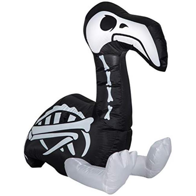 Gemmy Industries 655690 Skeleton Flamingo Halloween Inflatable Airblown Decor
