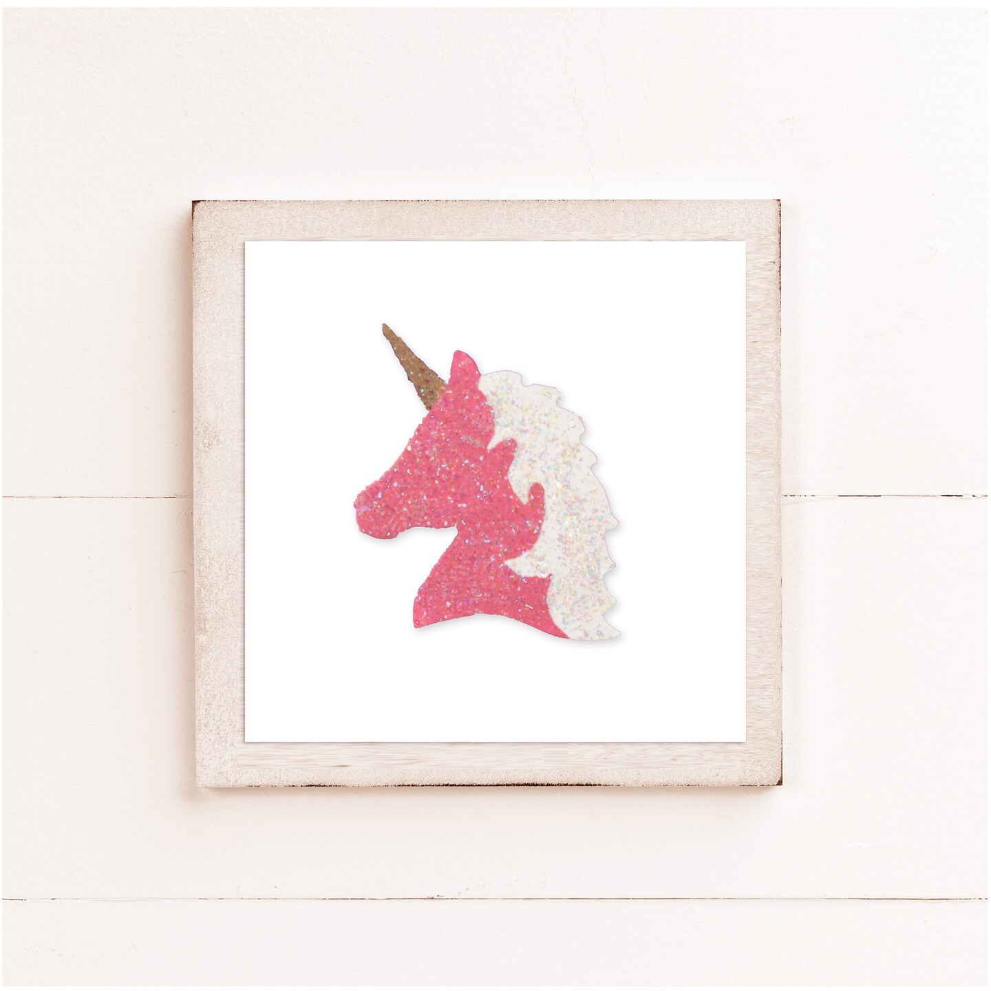 4 in. Unfinished Laser Unicorn Head