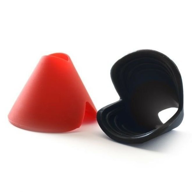 Norpro 3-in-1 Silicone Pinch Grips Set of 2 - Bottle Opener, Oven Rack Push / Pull &#x26; Mini Funnel
