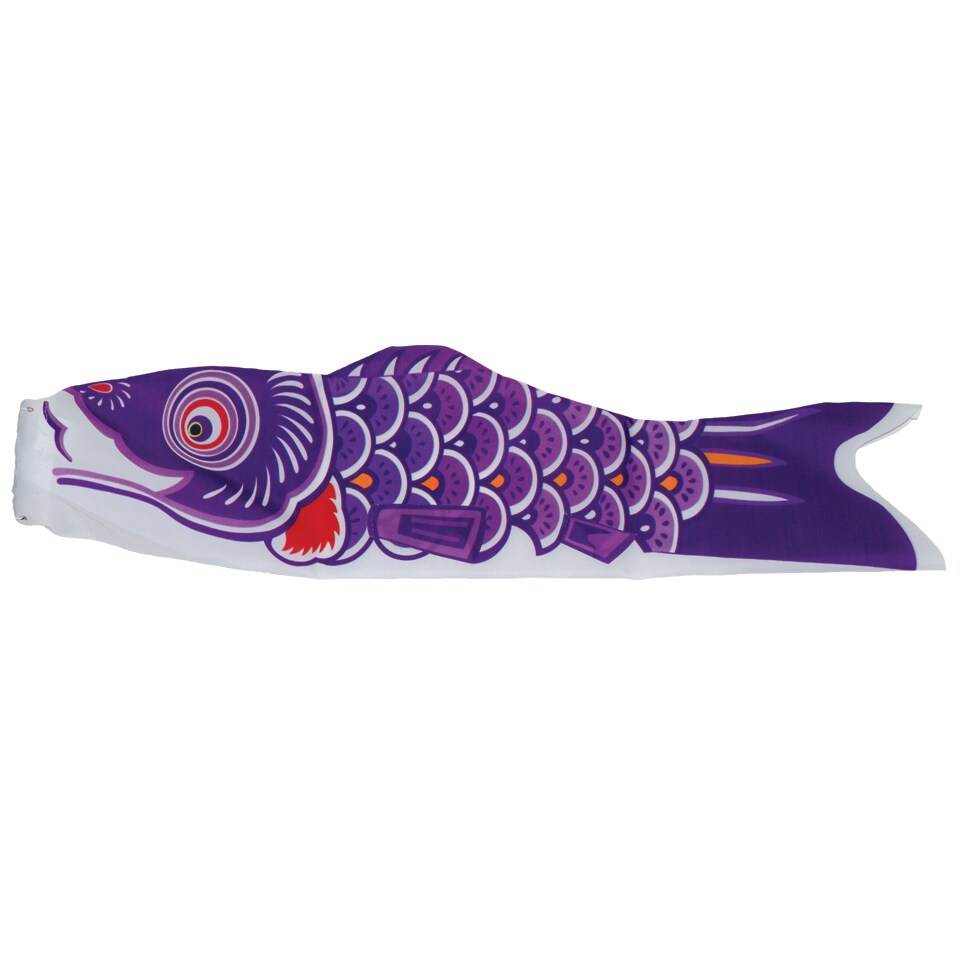 In the Breeze Koi Fish Windsock, 36-Inch, Purple