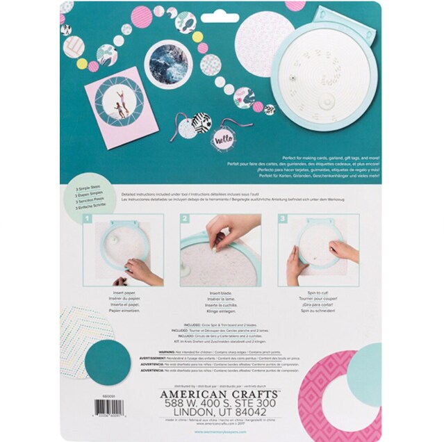 American Crafts We R Memory Keepers TOOL - WR - CIRCLE SPIN & TRIM - TRIM 660091