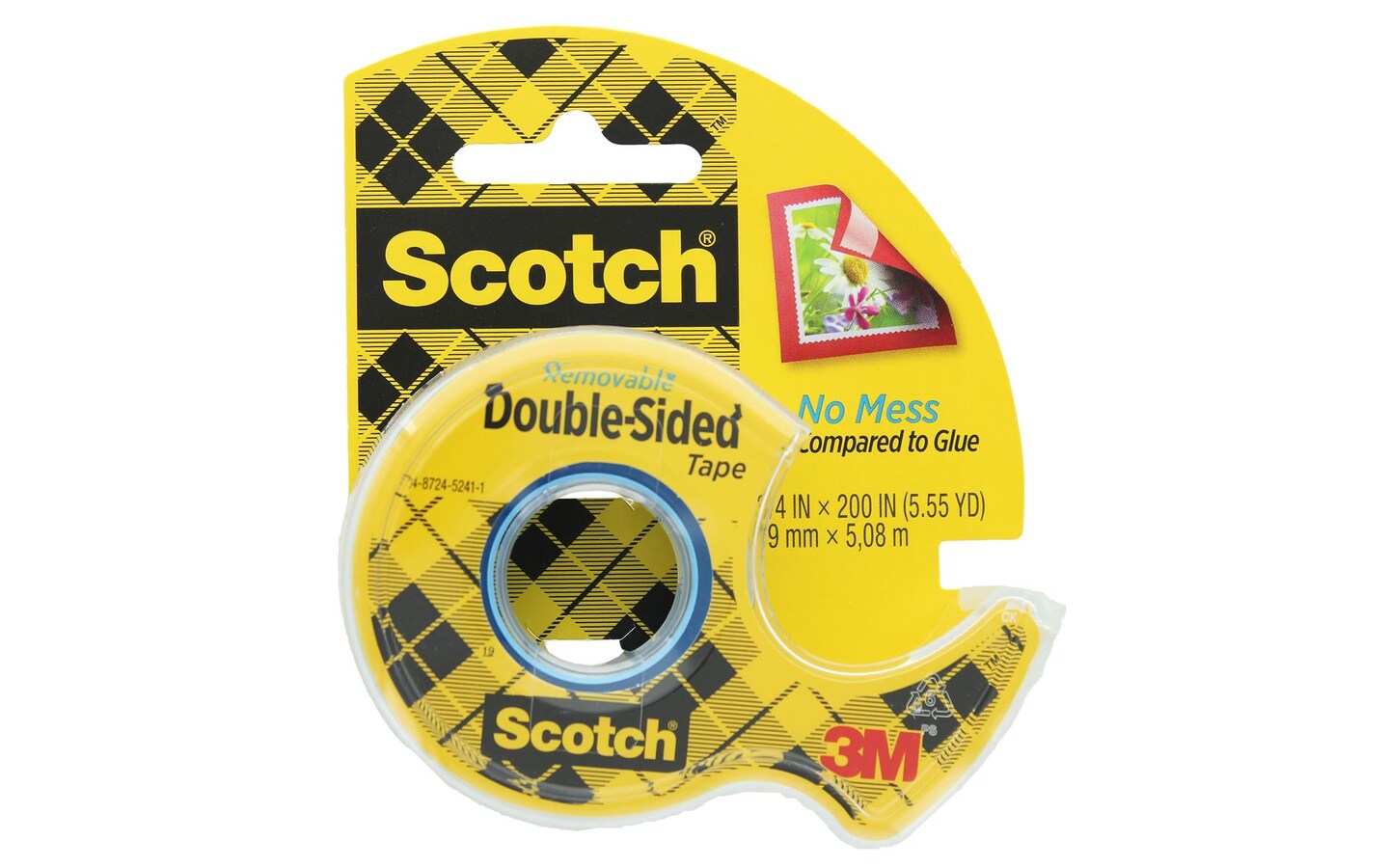 Scotch Double-Sided Tape Removable 3/4x200