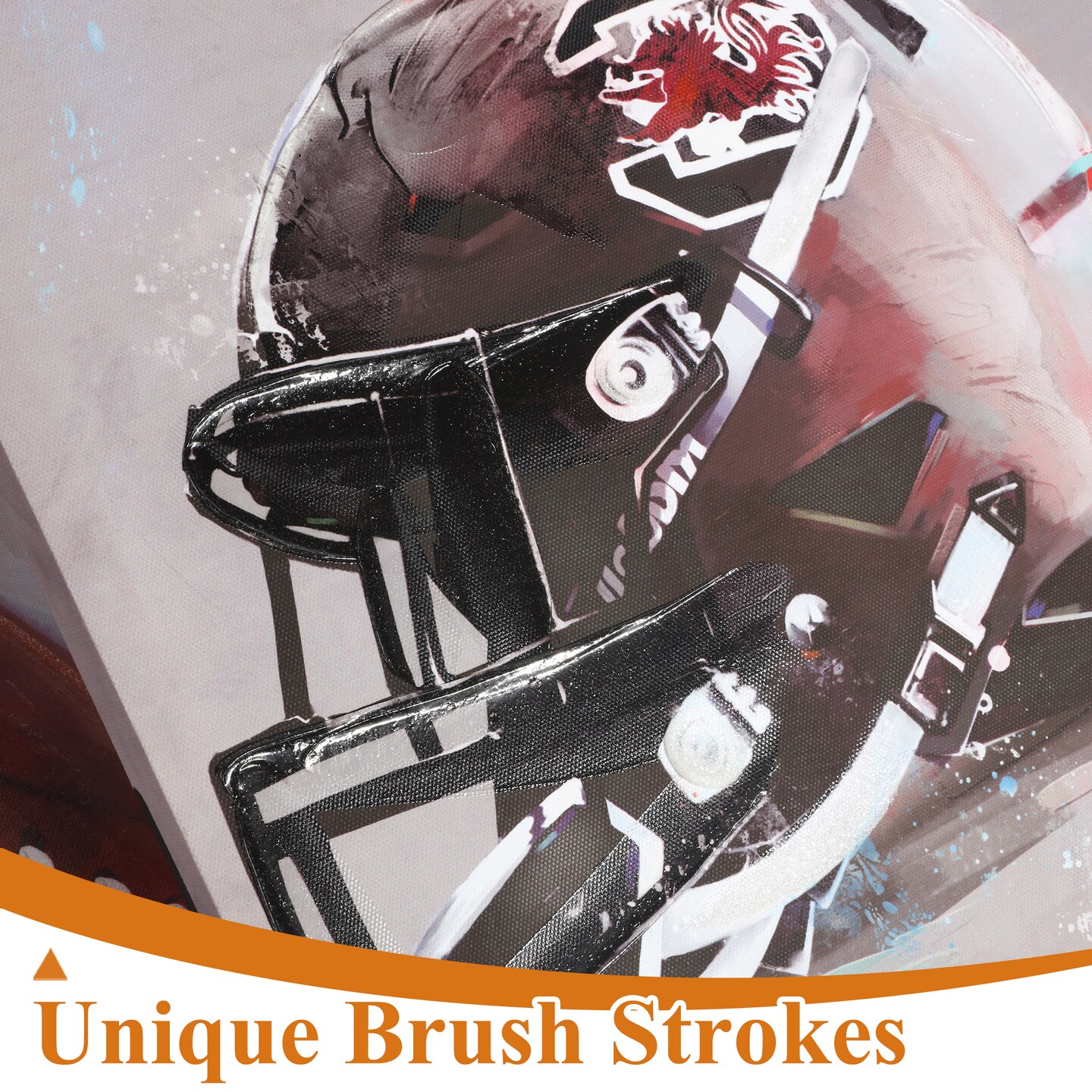 12"x15.9" Football Wall Decor Canvas Wall Art 3 Piece Framed Wall Art