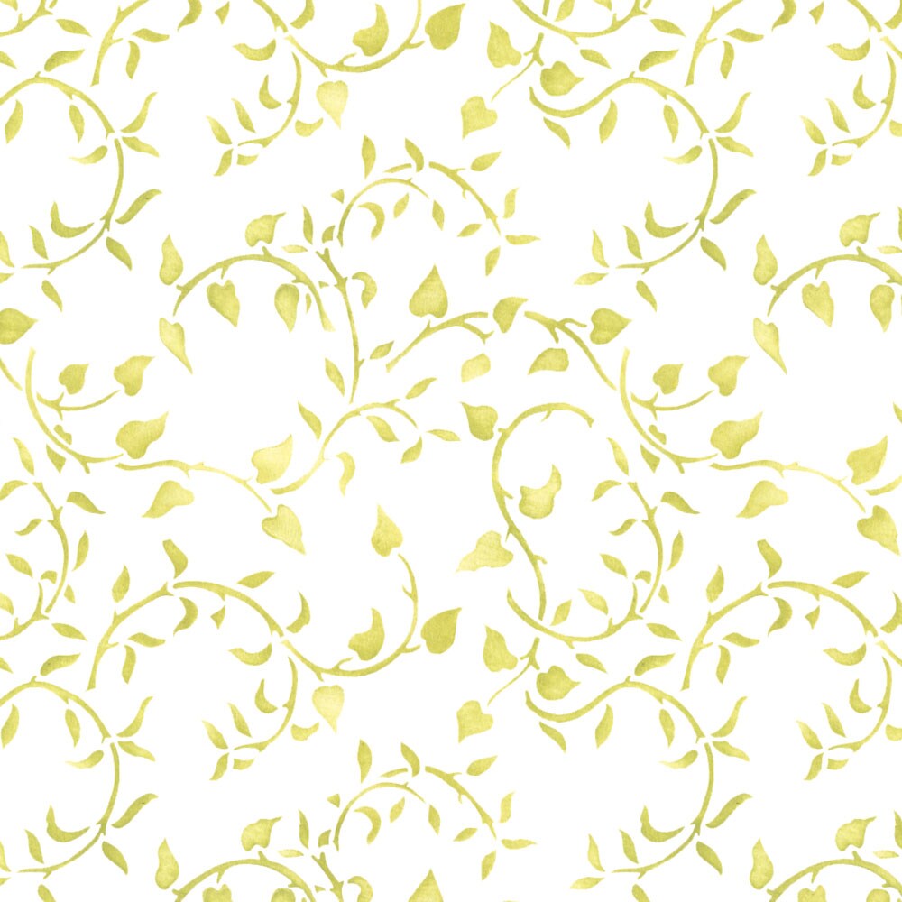 Leafy Wallpaper Wall Stencil | 3290 by Designer Stencils | Floral Stencils |