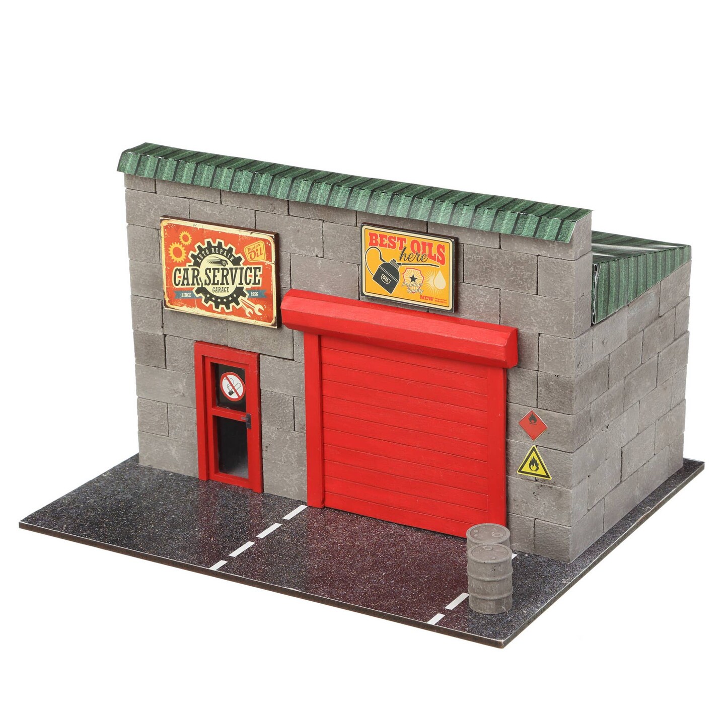 Wise Elk Mini Bricks Construction Set - Car Service Station, 150 pcs