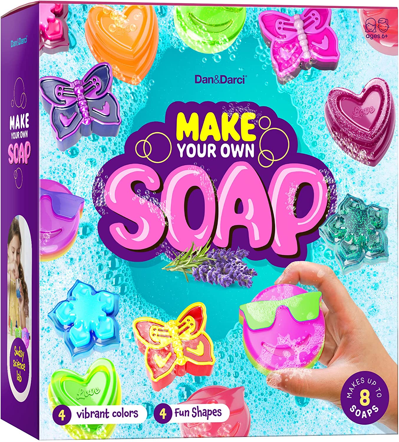 Dan&#x26;Darci Soap Making Kit for Kids - Kids Crafts Science Project Toys - Gifts for Girls and Boys Ages 6-12 - Kid DIY Soap Kits