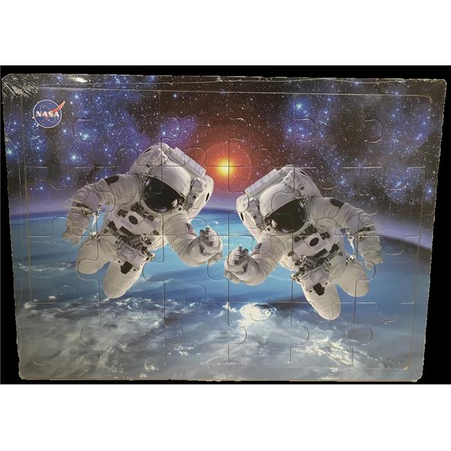 Texas Toy Distribution NASA Astronauts in Space Wood Puzzle - 24 Piece