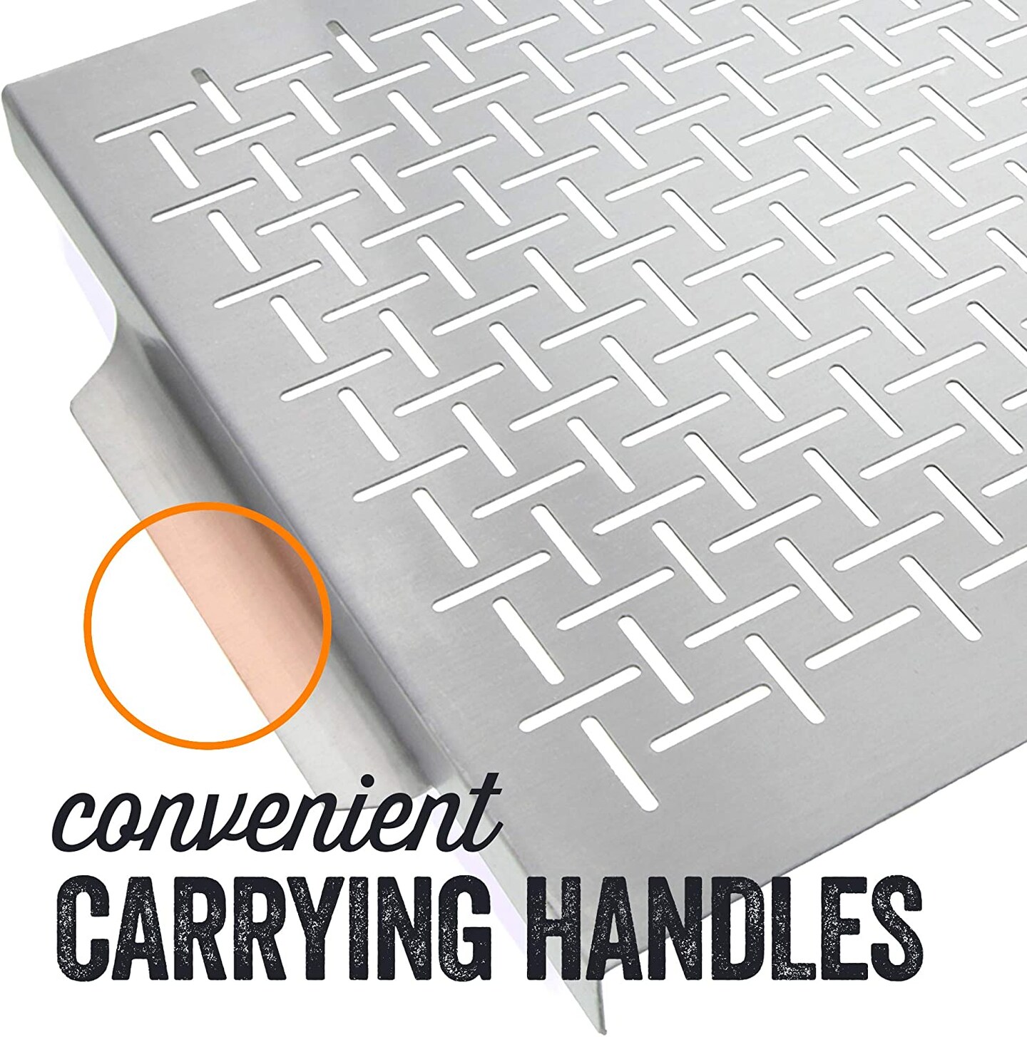 Yukon Glory Premium Grill Topper Tray Grilling Pan Stainless Steel Great for BBQ Fish Veggies