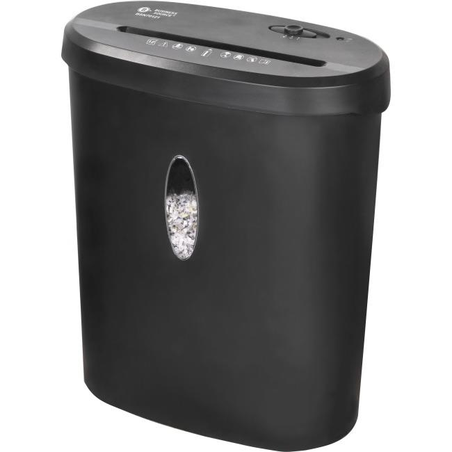 Business Source  4.6 gal Bin Cross-Cut Shredder - Black Graphite