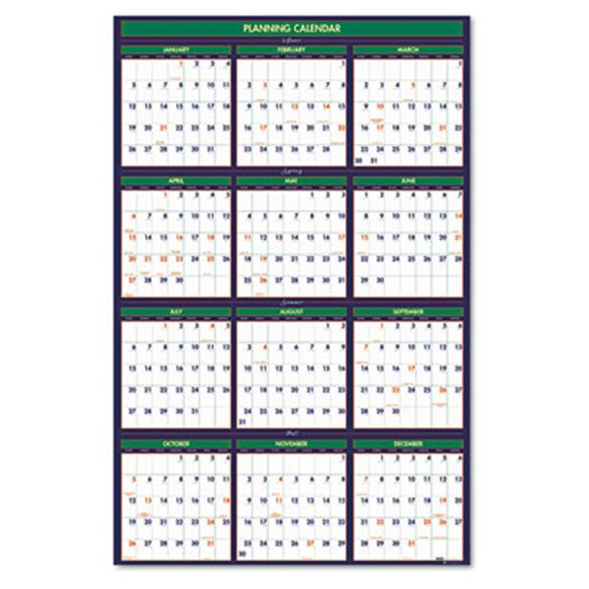 House of Doolittle 391 Four Seasons Reversible/Erasable Business