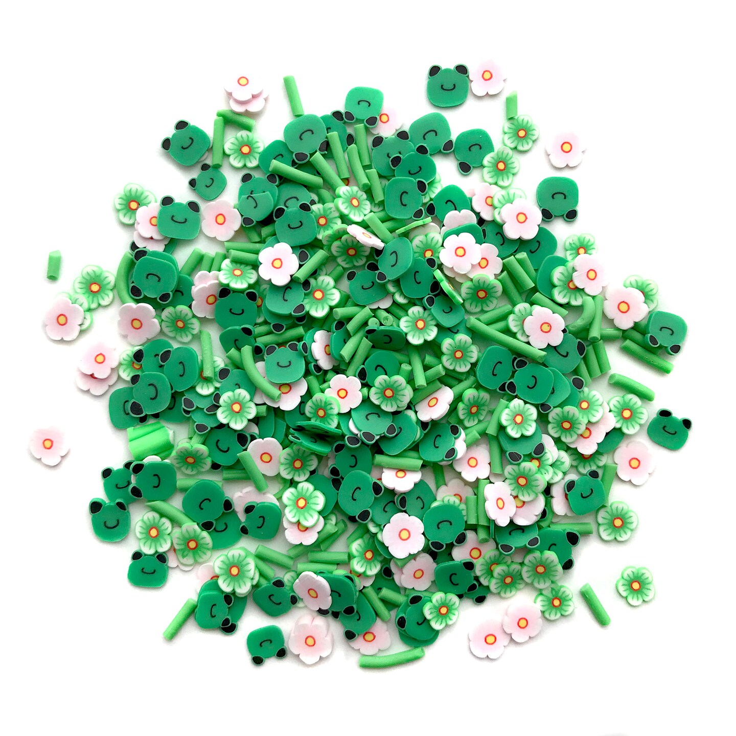 Buttons Galore Sprinkletz Embellishments for Crafts, Tiny Polymer Clay Shapes & Unique Designs - Rib It - 3 Pack