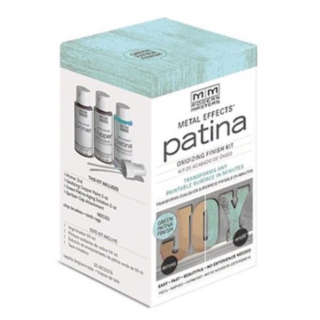 Modern Masters 2 oz Patina Metal Effects Finish Kit, Green - Pack of 4