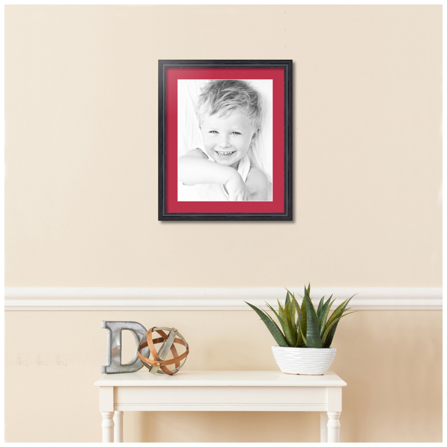 ArtToFrames 18x22" Matted Picture Frame with 14x18" Single Mat Photo Opening Framed in 1.25" Black and 2" Mat (FWM-4083-18x22)