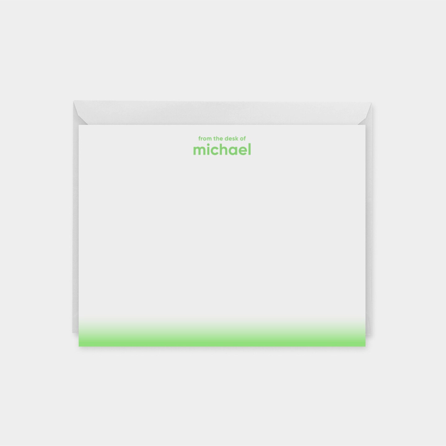 Neon Gradient Personalized Note Cards,