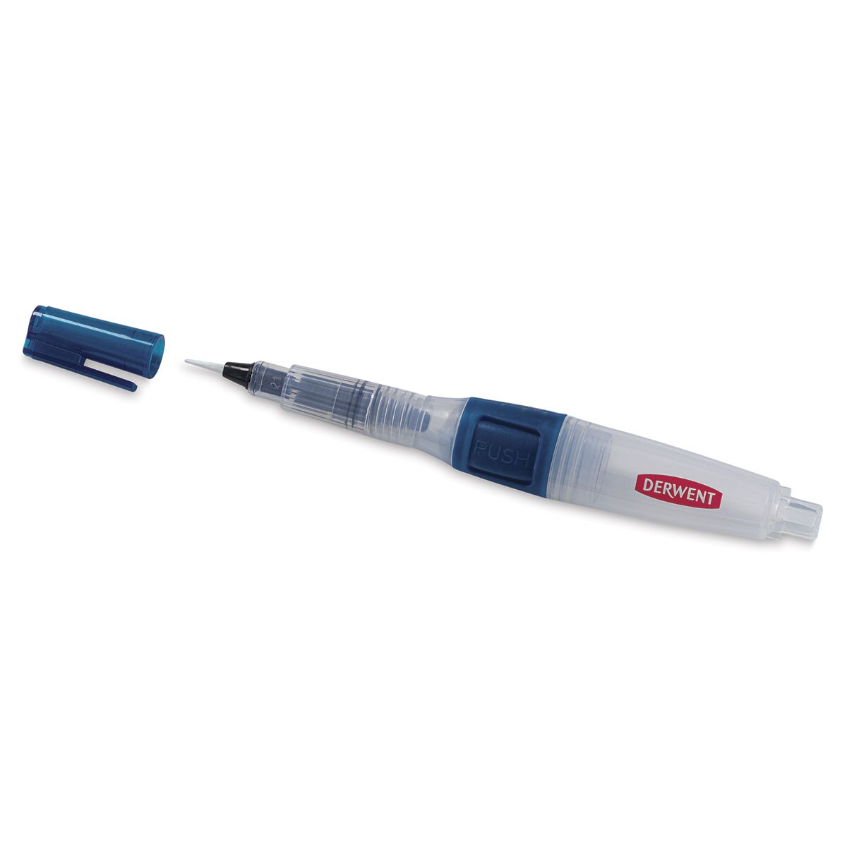 Derwent Push Button Waterbrush - Chisel, Large Tip, Short Handle
