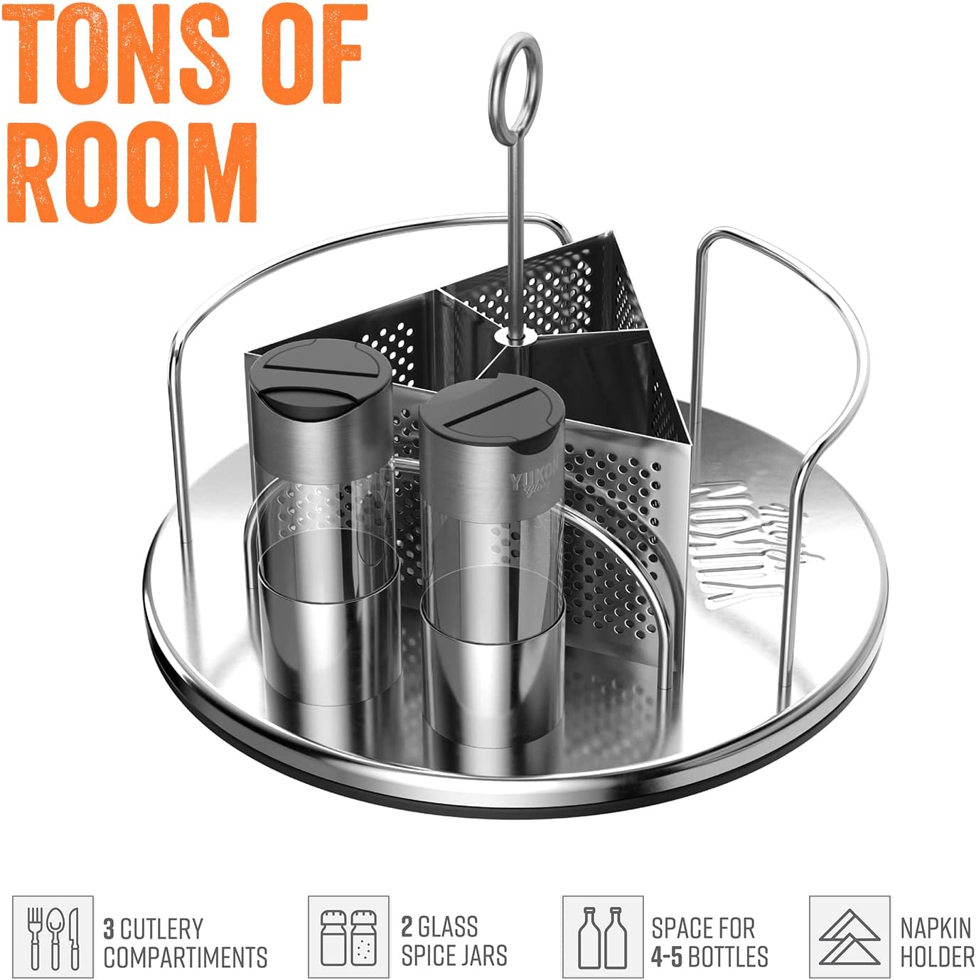 Yukon Glory Rotating Condiment Caddy
