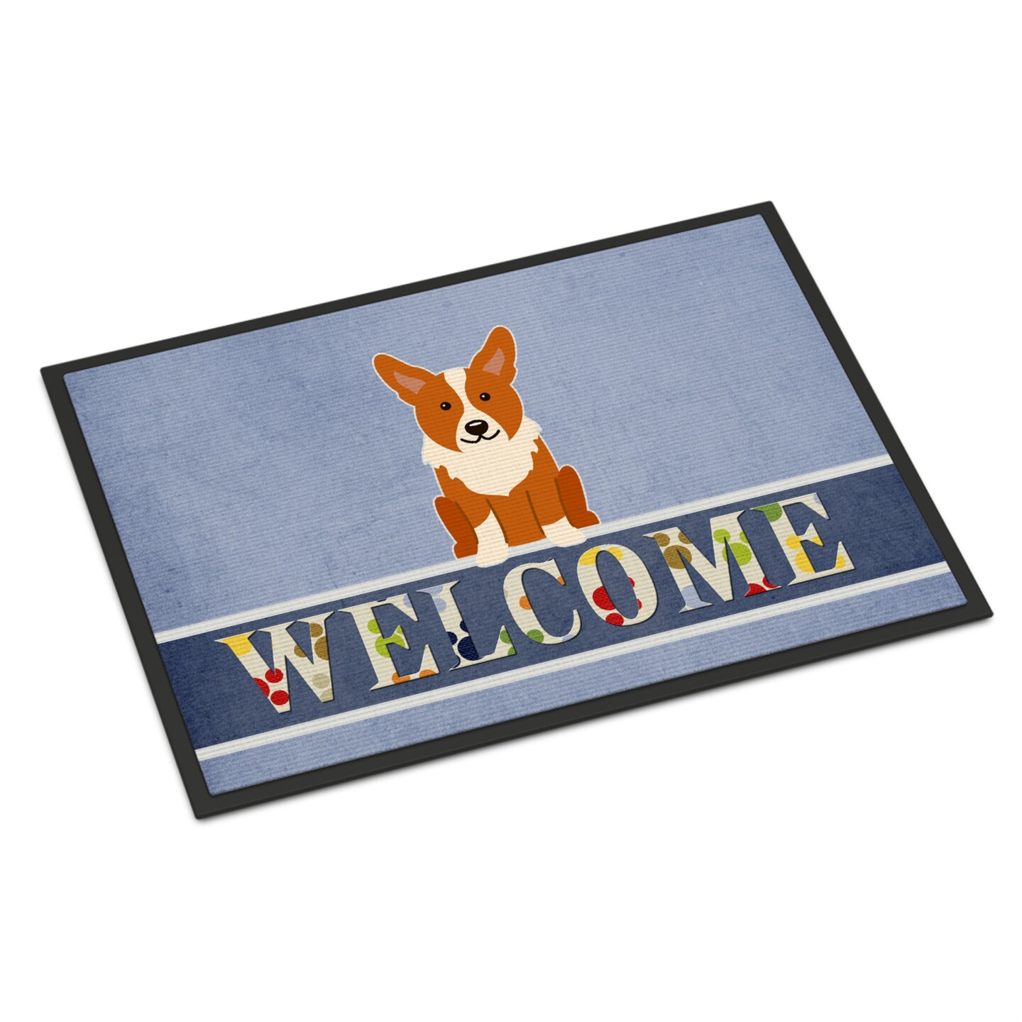 Corgi welcome outlet mat