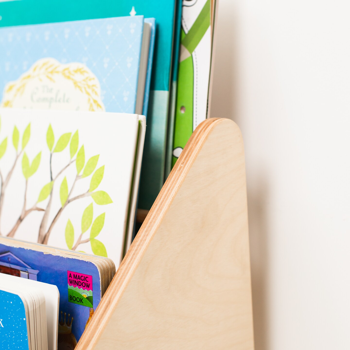 Montessori Bookshelf, Wooden Kids Bookcase,Baby Neutral Room Storage, Nursery Decor