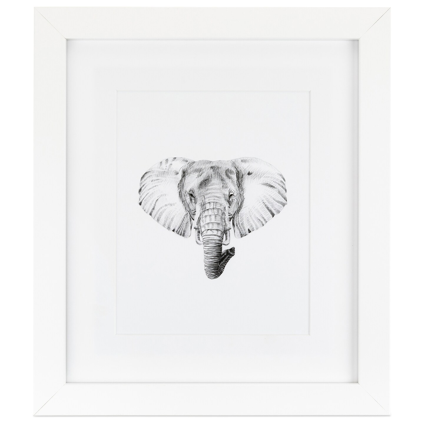 ArtToFrames 20x20" Matted Picture Frame with 16x16" Single Mat Photo Opening Framed in 1.25" White and 2" Mat (FWM-3966-20x20)