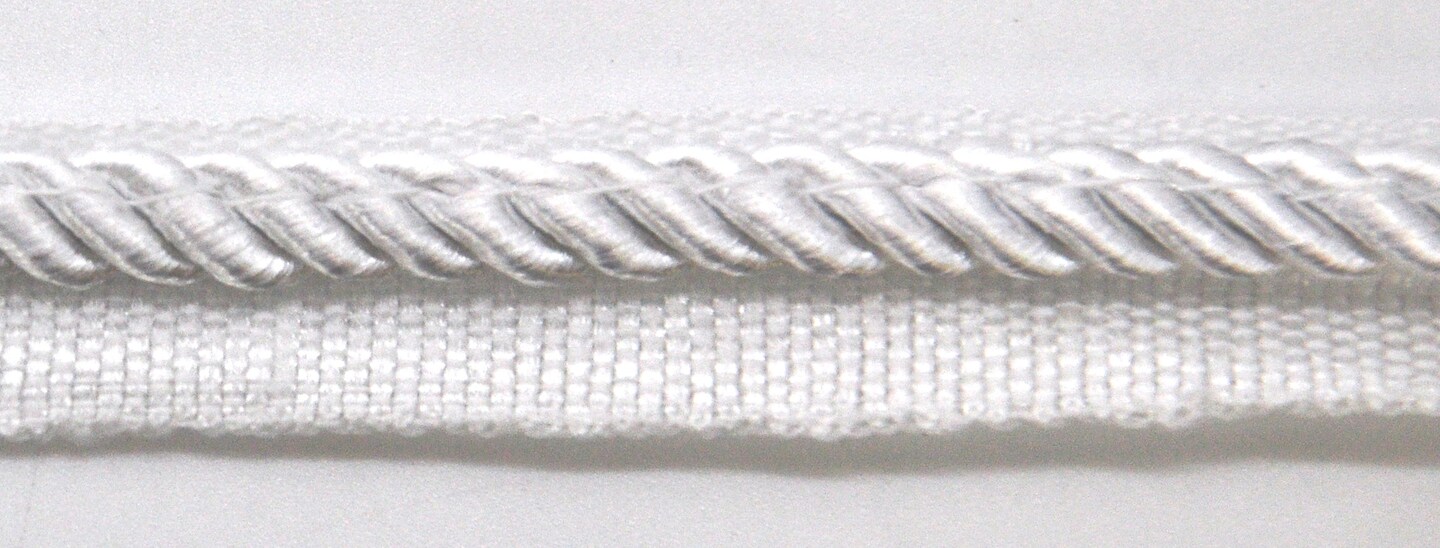 Belagio Lip Cord Trim, 0.187" Wide, Softer Collection, 50 Yards, White