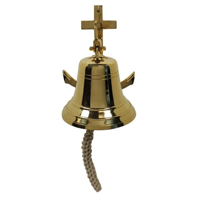Urban Designs 8800108 11 x 8.75 x 11 in. Nautical Solid Brass Ship Bell