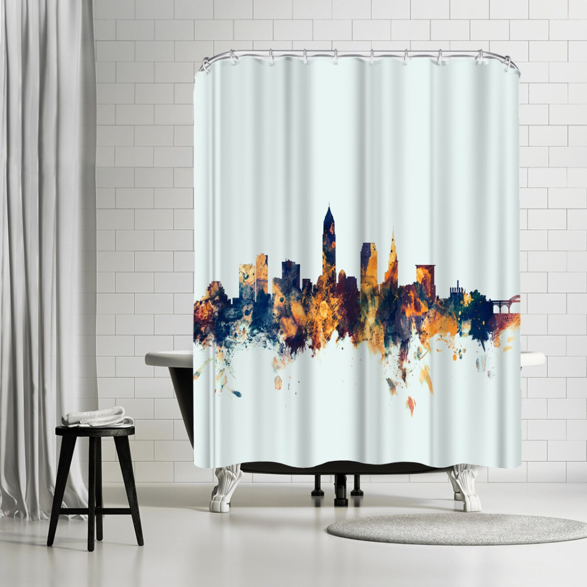 Cleveland brown | Shower Curtain