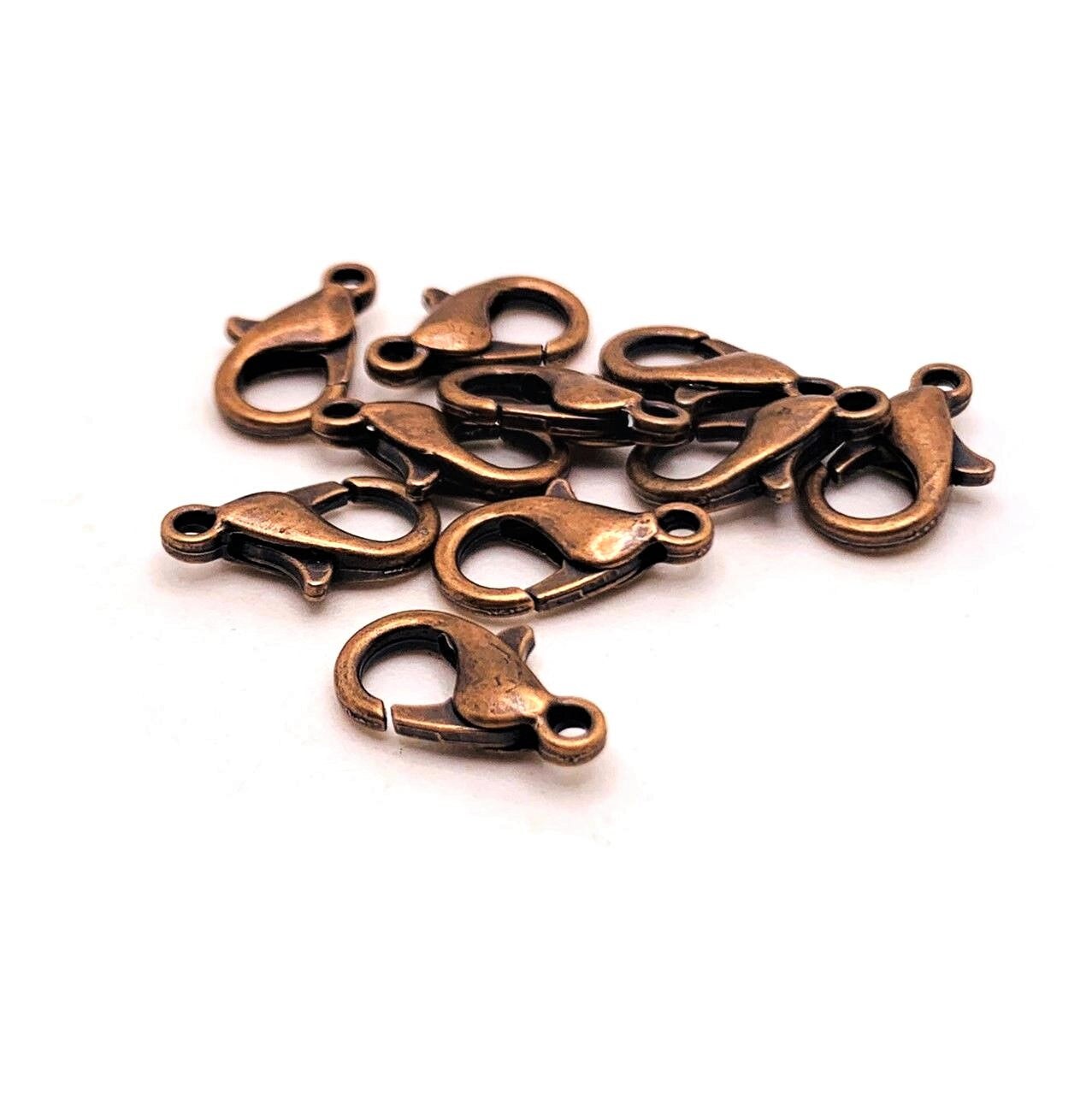 100 or 500 Pieces 7 x 12 mm Copper Lobster Claw Clasps Michaels