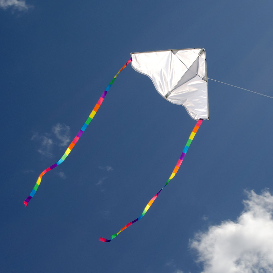 In the Breeze Coloring Delta 30 Inch Kite - Single Line - Ripstop Fabric Kite - Includes Crayons, Kite Line and Bag - Creative Fun for Kids and Adults