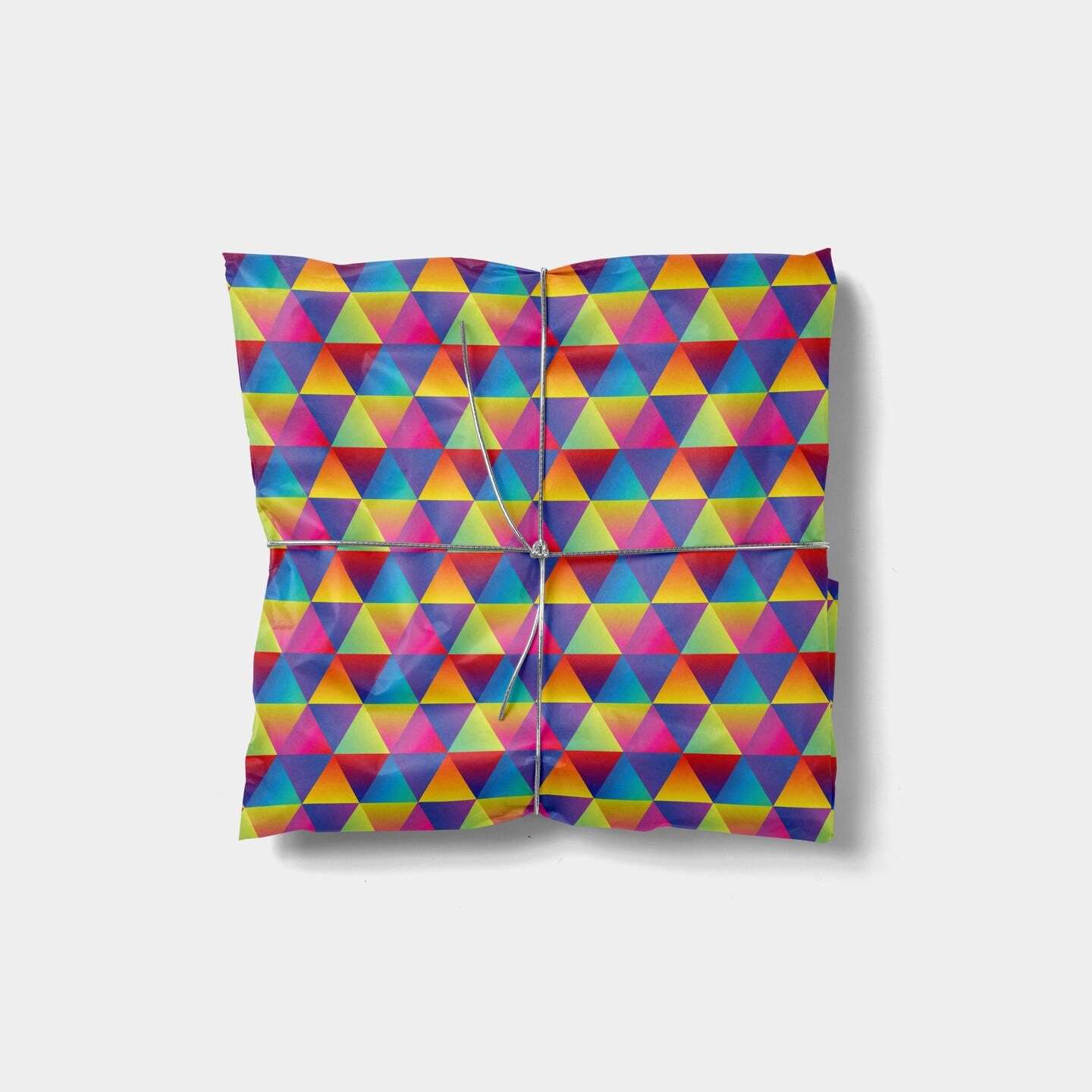 Bright Gradient Tiles Gift Wrap