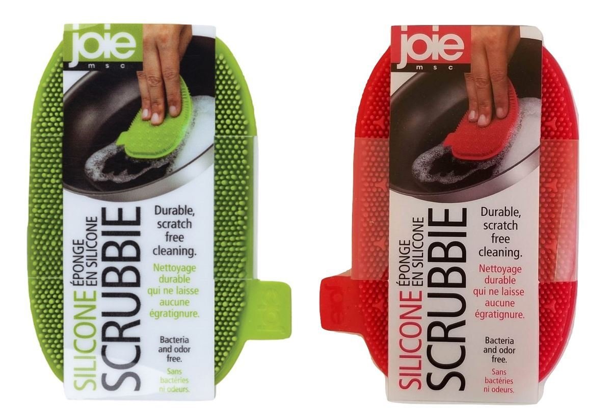 Joie Scratch-Free Antibacterial Odor-Free Flexible Silicone Kitchen Dish Scrubbie