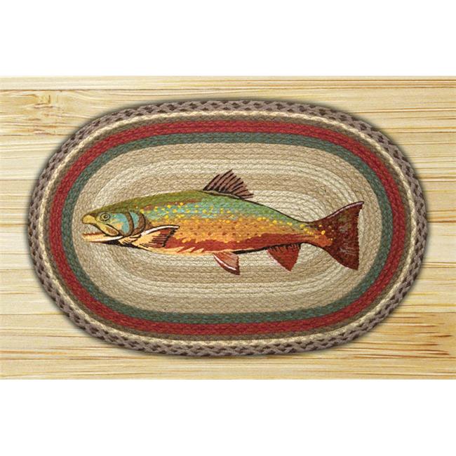 Capitol Importing 65-244T Trout - 20 in. x 30 in. Oval Patch