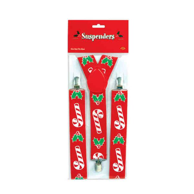 Beistle 20718 Candy Cane And Holly Suspenders Pack Of 12 Michaels