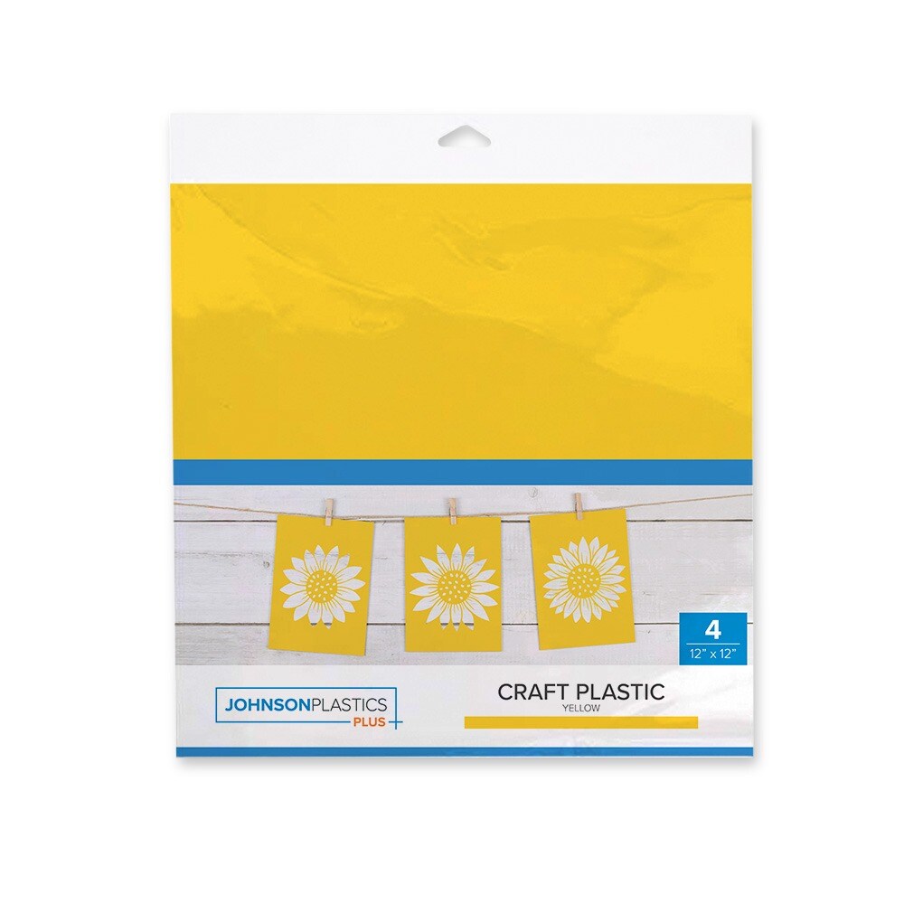 Craft Plastic Sheet Pack, Gold - 4 sheets per pack