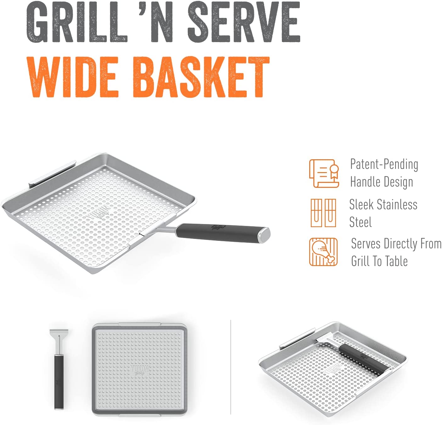 Yukon Glory Grill &#x27;N Serve Wide Basket