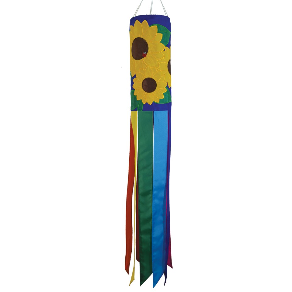 In the Breeze 5142 - Sunflowers 40 Inch Windsock - Outdoor Sunflower Decoration