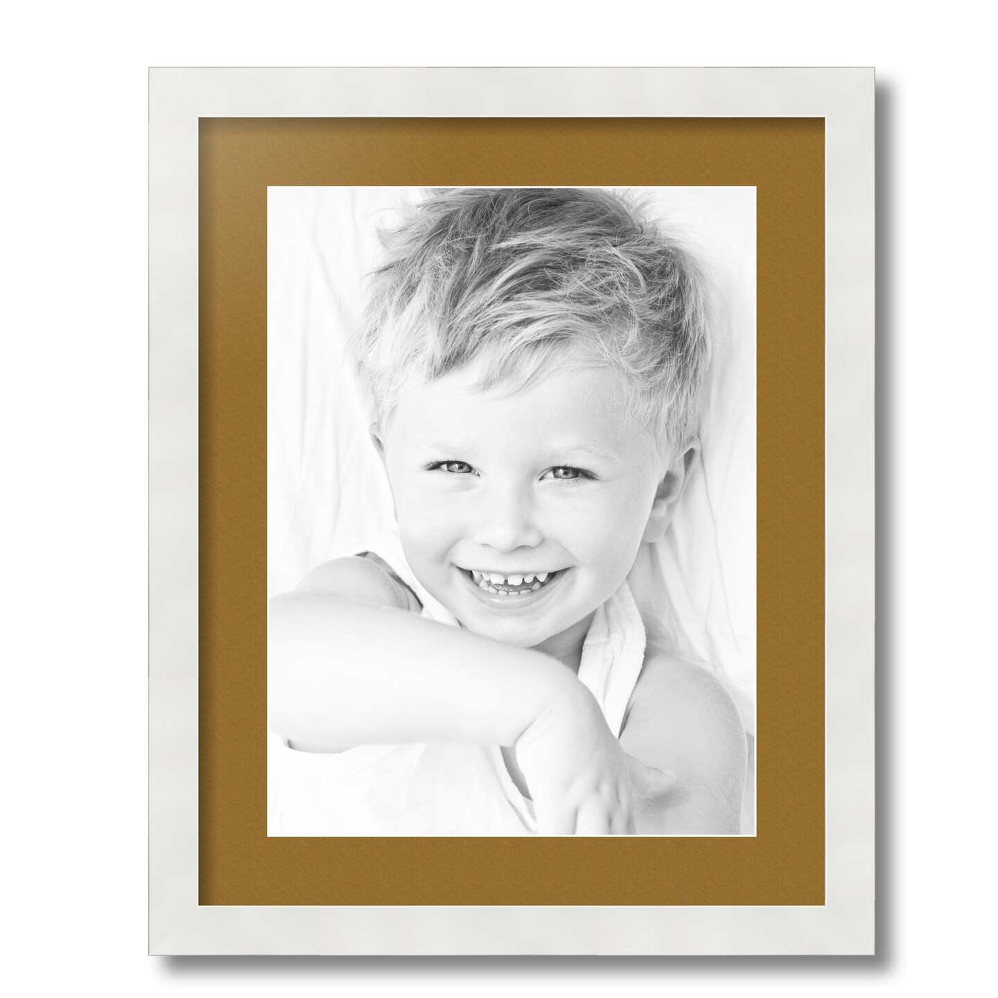 ArtToFrames 16x20&#x22; Matted Picture Frame with 12x16&#x22; Single Mat Photo Opening Framed in 1.25&#x22; White and 2&#x22; Mat (FWM-3966-16x20)