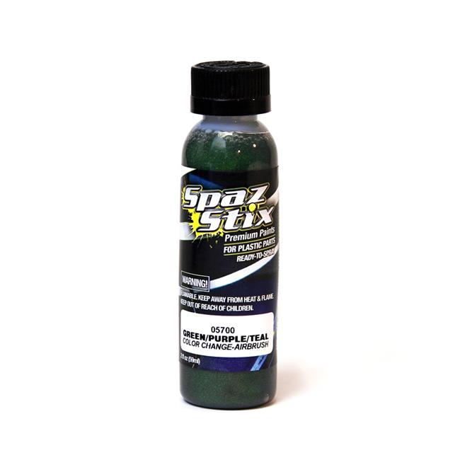 Spaz Stix SZX05700 2 oz Color Changing Paint - Green, Purple, Teal ...