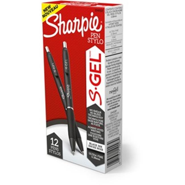 Sharpie  0.38 mm S-Gel Pen, Black - 12 Count