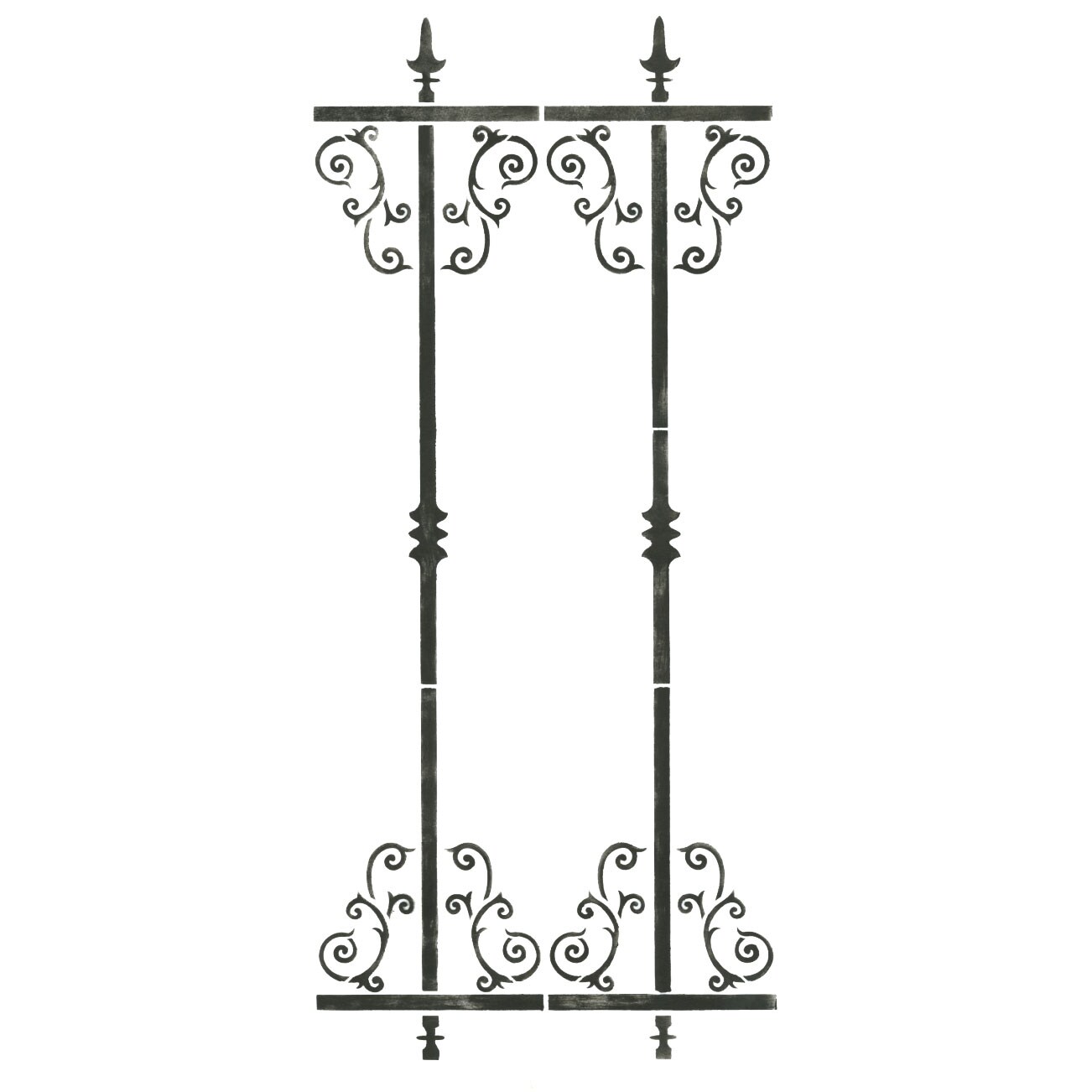 Iron Fencing Wall Stencil | 2914 by Designer Stencils | Pattern ...